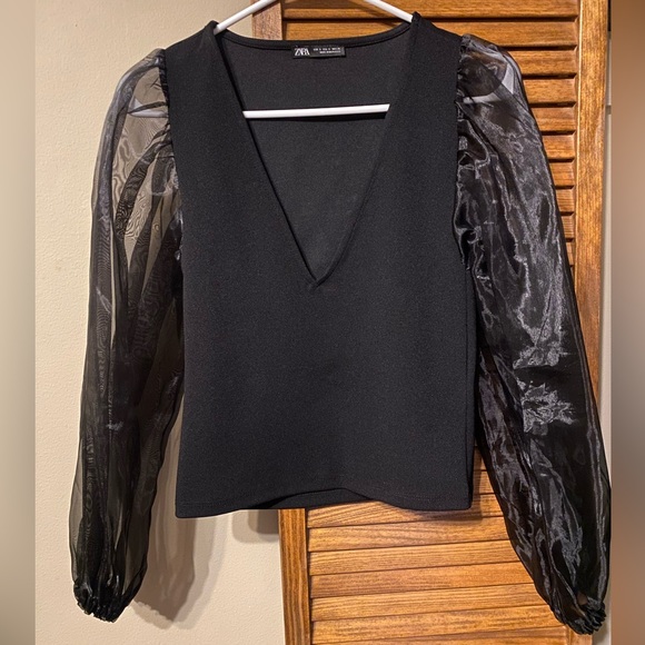 Zara Tops - ZARA, SMALL, BLACK